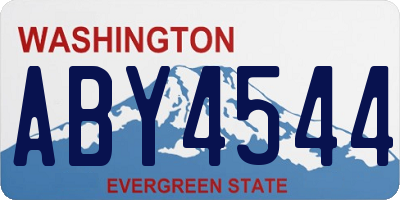 WA license plate ABY4544