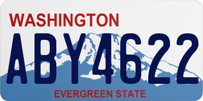 WA license plate ABY4622
