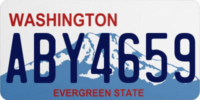 WA license plate ABY4659