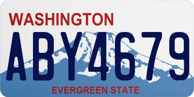 WA license plate ABY4679