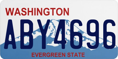 WA license plate ABY4696