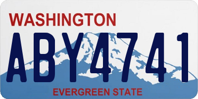 WA license plate ABY4741