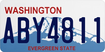 WA license plate ABY4811