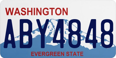 WA license plate ABY4848