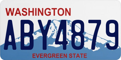 WA license plate ABY4879