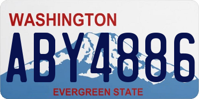 WA license plate ABY4886