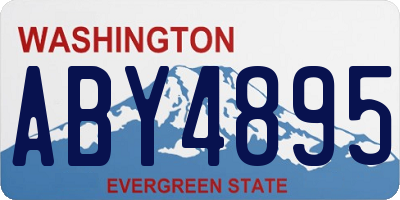 WA license plate ABY4895
