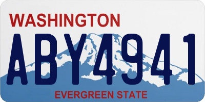 WA license plate ABY4941