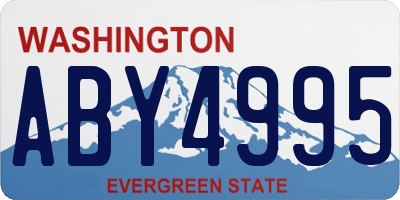 WA license plate ABY4995
