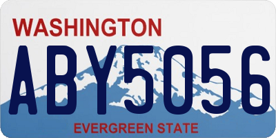 WA license plate ABY5056