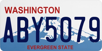 WA license plate ABY5079