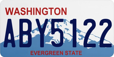 WA license plate ABY5122