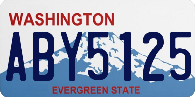 WA license plate ABY5125
