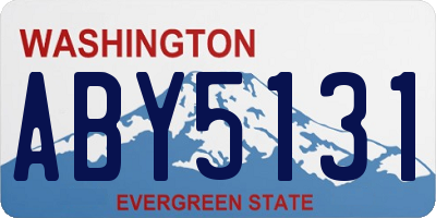 WA license plate ABY5131