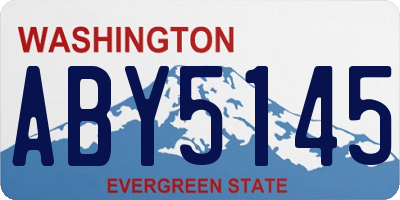 WA license plate ABY5145