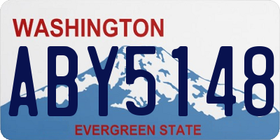 WA license plate ABY5148