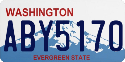 WA license plate ABY5170