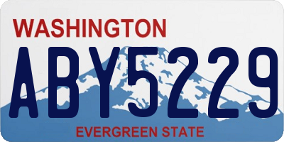 WA license plate ABY5229