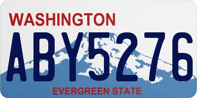 WA license plate ABY5276