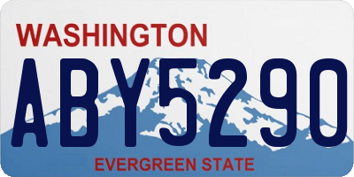 WA license plate ABY5290