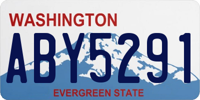 WA license plate ABY5291
