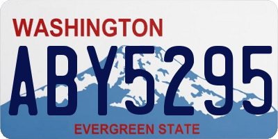 WA license plate ABY5295