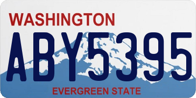 WA license plate ABY5395