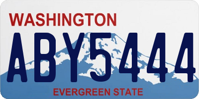 WA license plate ABY5444