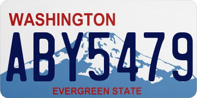 WA license plate ABY5479