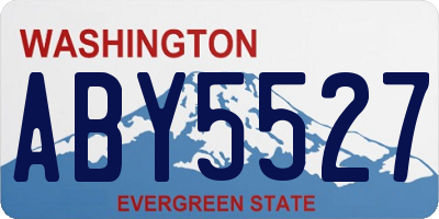 WA license plate ABY5527