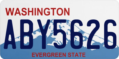 WA license plate ABY5626