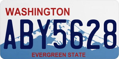 WA license plate ABY5628