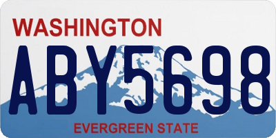 WA license plate ABY5698
