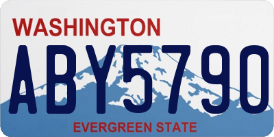 WA license plate ABY5790
