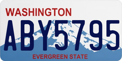 WA license plate ABY5795