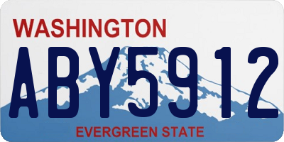 WA license plate ABY5912