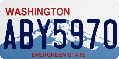 WA license plate ABY5970
