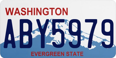 WA license plate ABY5979