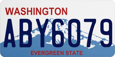 WA license plate ABY6079
