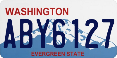 WA license plate ABY6127