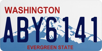 WA license plate ABY6141