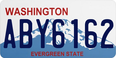 WA license plate ABY6162