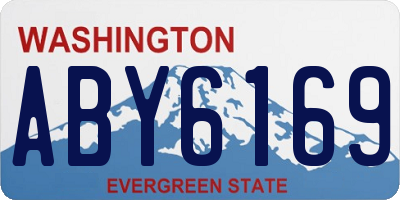 WA license plate ABY6169