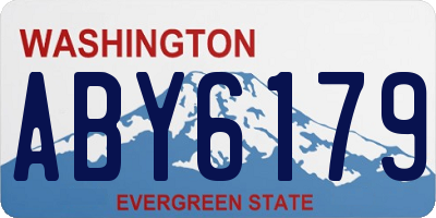 WA license plate ABY6179