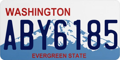 WA license plate ABY6185