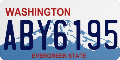 WA license plate ABY6195