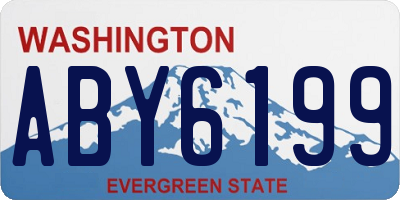 WA license plate ABY6199