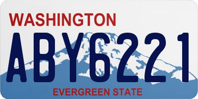 WA license plate ABY6221