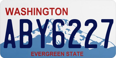 WA license plate ABY6227