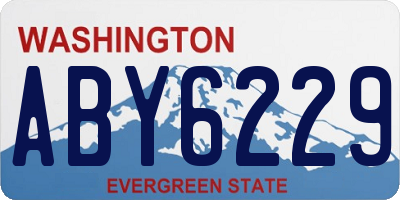 WA license plate ABY6229